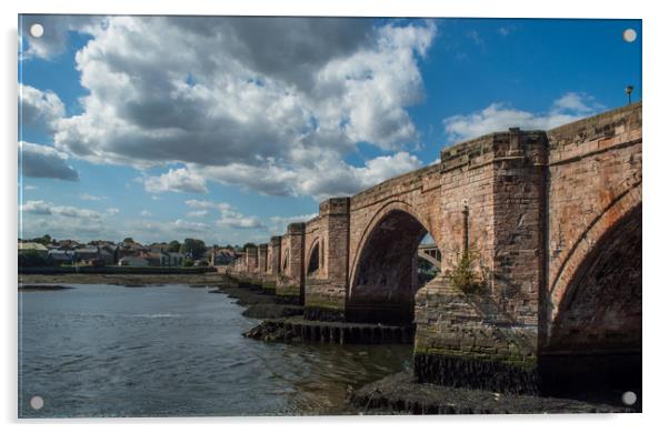 Berwick Bridge Acrylic by John Ellis