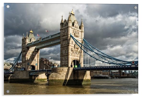 Tower Bridge - London Acrylic by Stephen Wakefield
