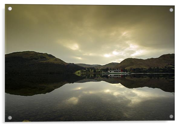 Ullswater Steamer Acrylic by Aran Smithson