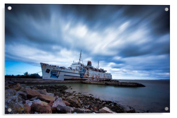 The Good Ship Duke of Lancaster - Abandoned Acrylic by Aran Smithson