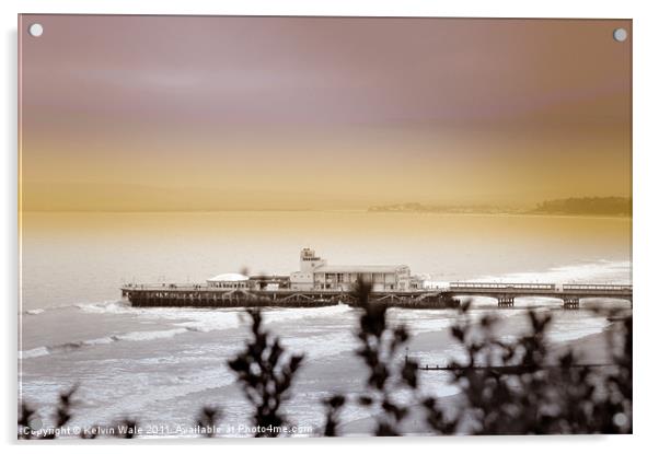Stormy Pier Acrylic by Kelvin Futcher 2D Photography
