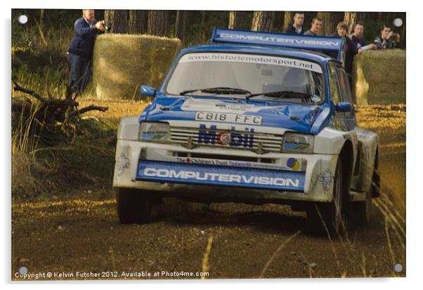 Historic Metro 6R4 of Rallying Acrylic by Kelvin Futcher 2D Photography