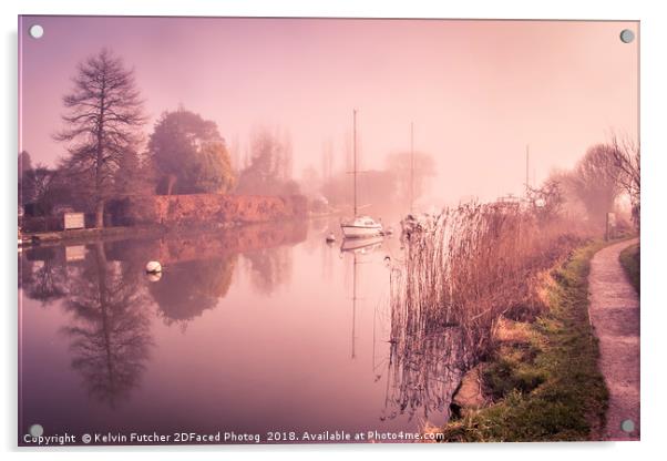 Misty, Morning Tranquility Acrylic by Kelvin Futcher 2D Photography