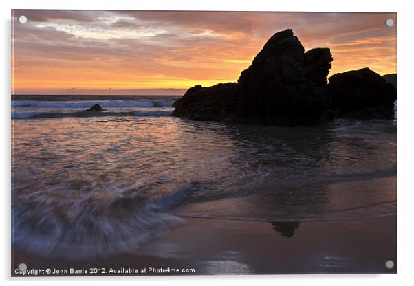 Sunrise at Durness Acrylic by John Barrie