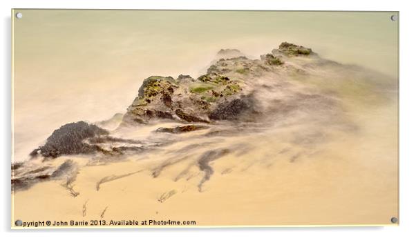 Pastel Sea Acrylic by John Barrie