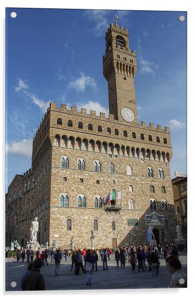 Palazzo Vecchio Acrylic by Kieran Brimson