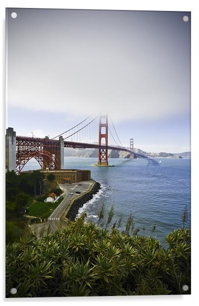 The Golden Gate Acrylic by Kieran Brimson