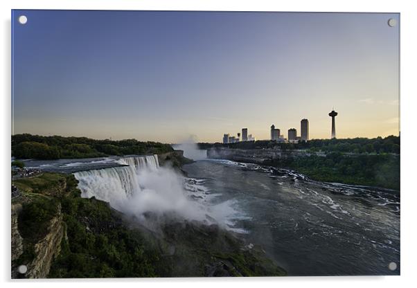 Niagara at Dusk Acrylic by Kieran Brimson