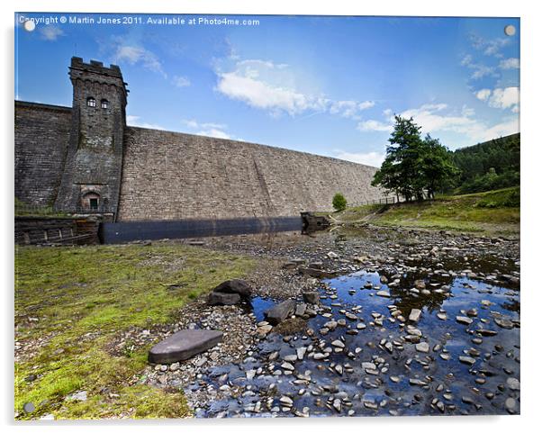 Derwent Dam wide angle panorama Acrylic by K7 Photography