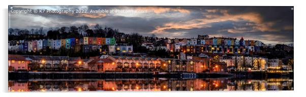 Bristol's Iconic Harbour Skyline Acrylic by K7 Photography