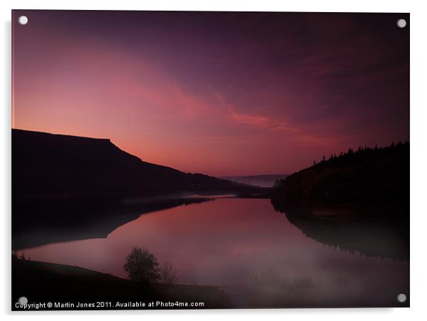 Absolute first light at Ladybower Acrylic by K7 Photography