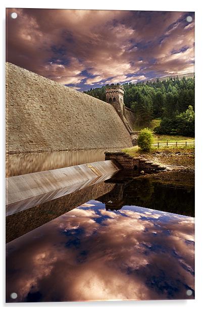 Derwent Dam Deep Reflections Acrylic by K7 Photography