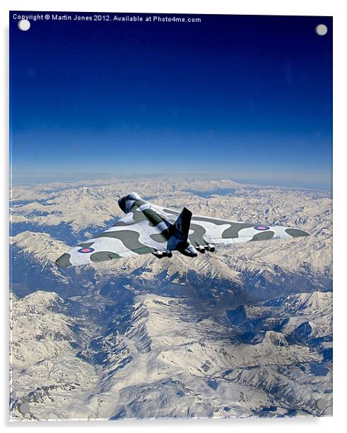 Vulcan over the Alps Acrylic by K7 Photography