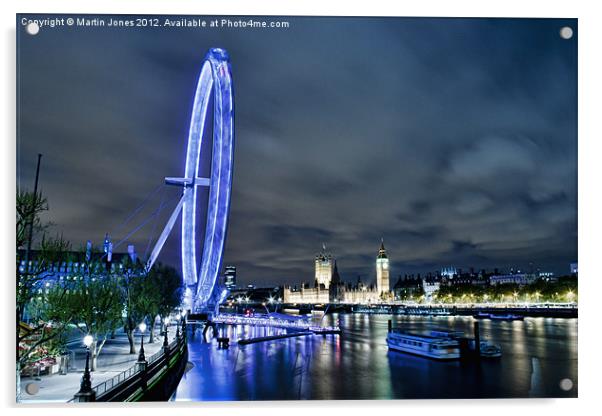 London Eye - Big River Vista Acrylic by K7 Photography
