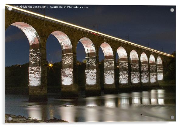 Royal Border Bridge Illuminations Acrylic by K7 Photography