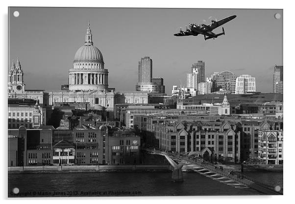 Lancaster over London Acrylic by K7 Photography