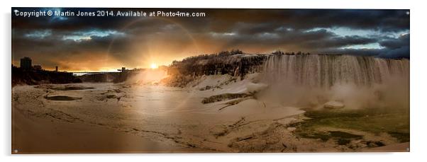 Frozen Majesty of Niagara Falls Acrylic by K7 Photography