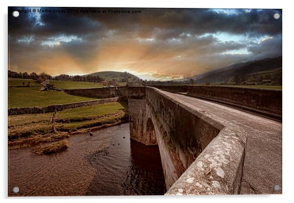 The Burnsall Bridge in Yorkshire Dales Acrylic by K7 Photography