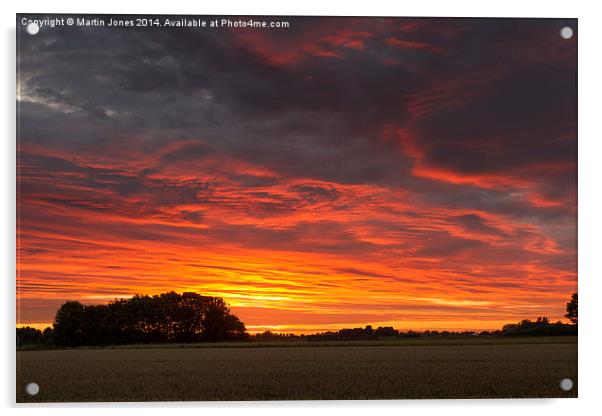  Sundown over Tilney Acrylic by K7 Photography