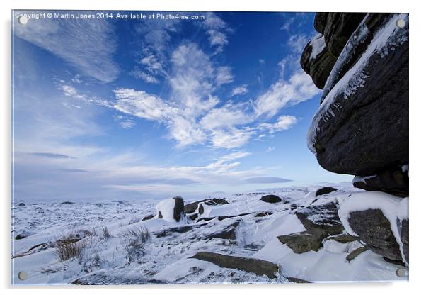  Cold on Higger Tor Acrylic by K7 Photography
