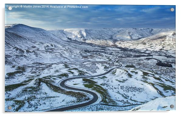  The Majesty of Edale in the Snow Acrylic by K7 Photography