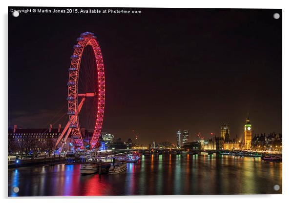The London Eye and County Hall Acrylic by K7 Photography
