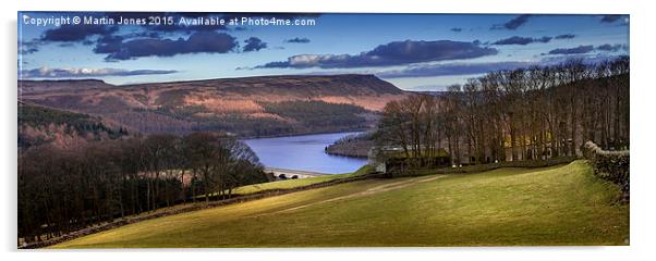  Over Ladybower from Crook Hill Acrylic by K7 Photography