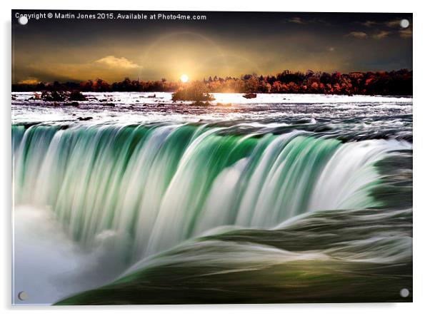  Niagara Glow Acrylic by K7 Photography