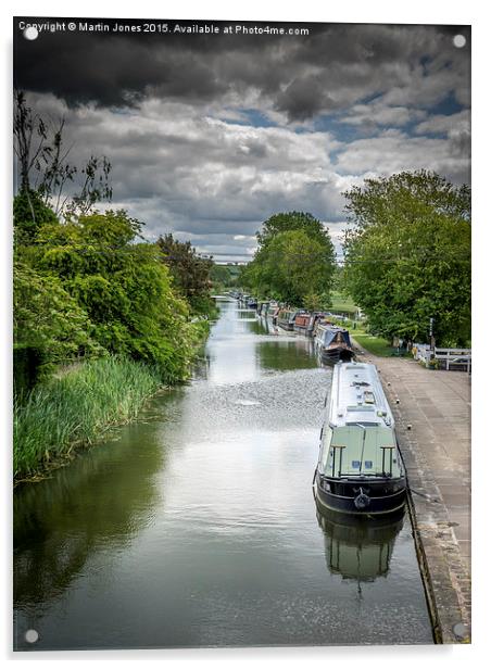  Narrow Boats at Clayworth Acrylic by K7 Photography
