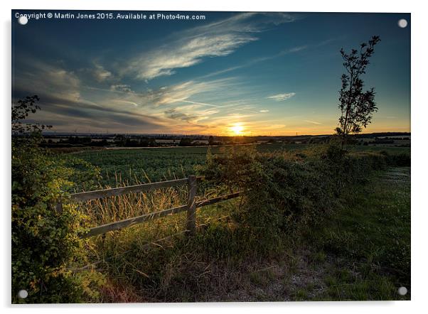  Sunset from Laughton Acrylic by K7 Photography