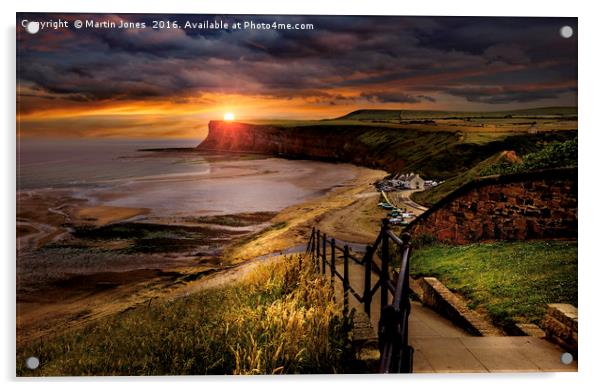 The Cliffs of Saltburn Acrylic by K7 Photography