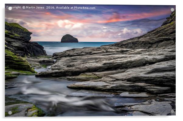 The Spectacular Rocks of Trebarwith Acrylic by K7 Photography