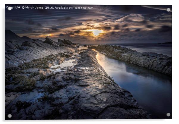 The Rocks of Crackington Haven Acrylic by K7 Photography