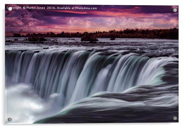 Majestic Horseshoe Falls Acrylic by K7 Photography