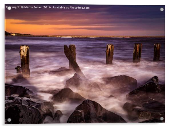 Berwick from Spittal Beach Acrylic by K7 Photography