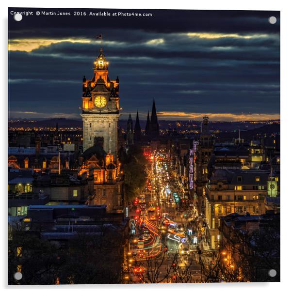 An Edinburgh Cityscape Acrylic by K7 Photography