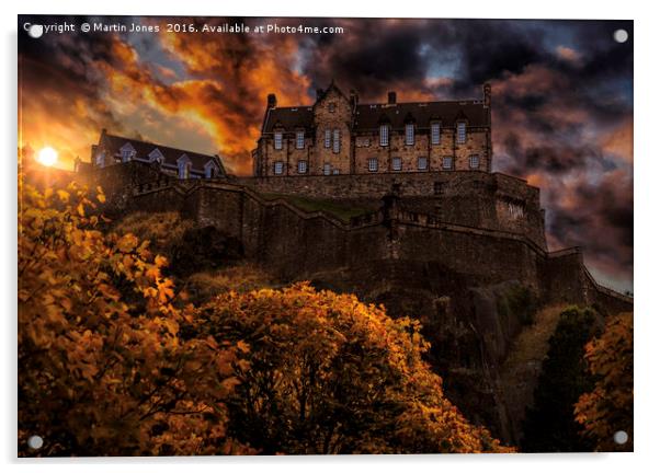 Edinburgh Castle Rock Acrylic by K7 Photography