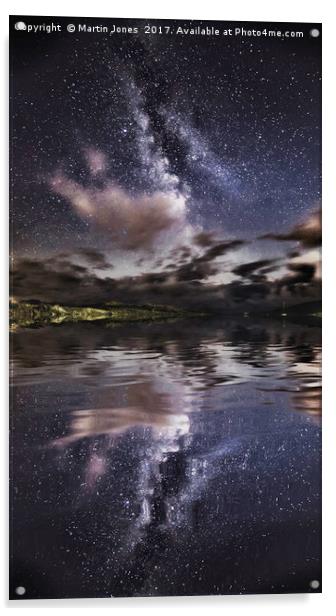 The Milky Way over the Ffraw Estuary, Aberffraw. Acrylic by K7 Photography