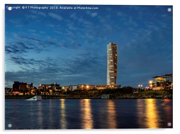 The Turning Torso, Malmo, Sweden Acrylic by K7 Photography