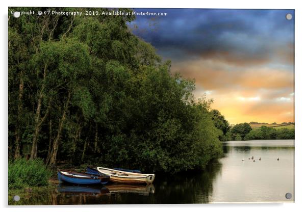 Lumley Moor Reservoir Acrylic by K7 Photography