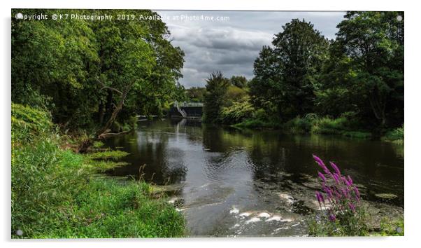 The River Don at Aldwarke Lock, Rotherham Acrylic by K7 Photography