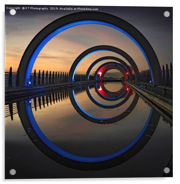 The Falkirk Wheel Acrylic by K7 Photography