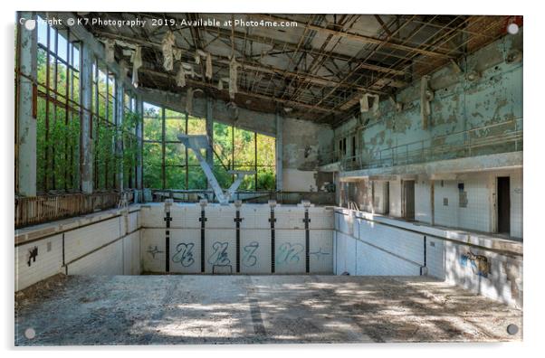The Azure Swimming Pool, Chernobyl Exclusion Zone Acrylic by K7 Photography