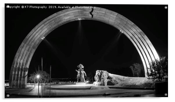 The Peoples' Freindship Arch, Kiev  Acrylic by K7 Photography