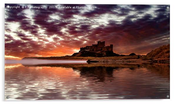 Bamburgh Castle, Northumberland Acrylic by K7 Photography