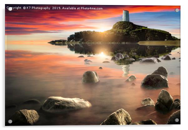 Tŵr Mawr lighthouse, Llanddwyn, Island of Dreams Acrylic by K7 Photography