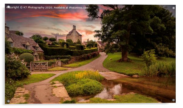 A Serene English Village Idyll Acrylic by K7 Photography