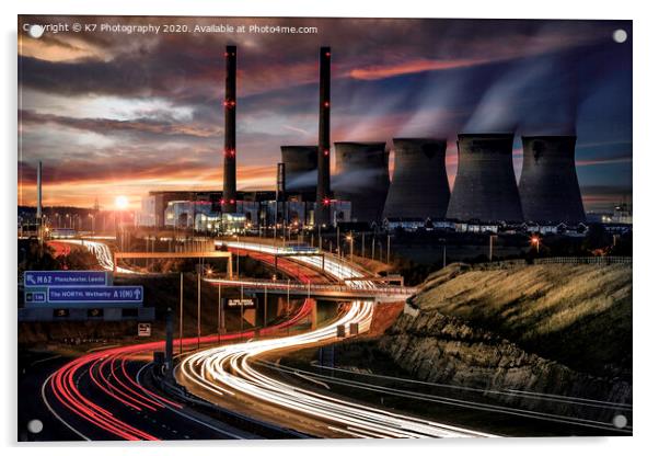 Ferrybridge Power Station  Acrylic by K7 Photography