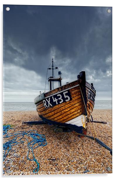 Fishing Boat Acrylic by Nigel Bangert