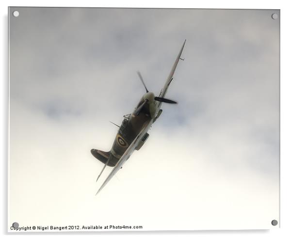 Spitfire BM597 JH-C Acrylic by Nigel Bangert